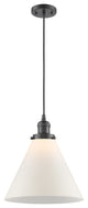 Franklin Restoration X-Large Cone 1 Light Mini Pendant, Oil Rubbed Bronze