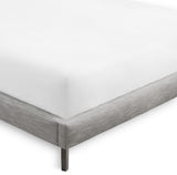 Bare Home Microfiber Fitted Sheets - Set of 2, Cool White, Split Head Flex King