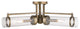Millennium Lighting Milan Semi-Flush, Vintage Gold, Clear