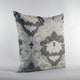 Leilani Fleurs Luxury Throw Pillow in Blue and Beige Tones, 16"x16"