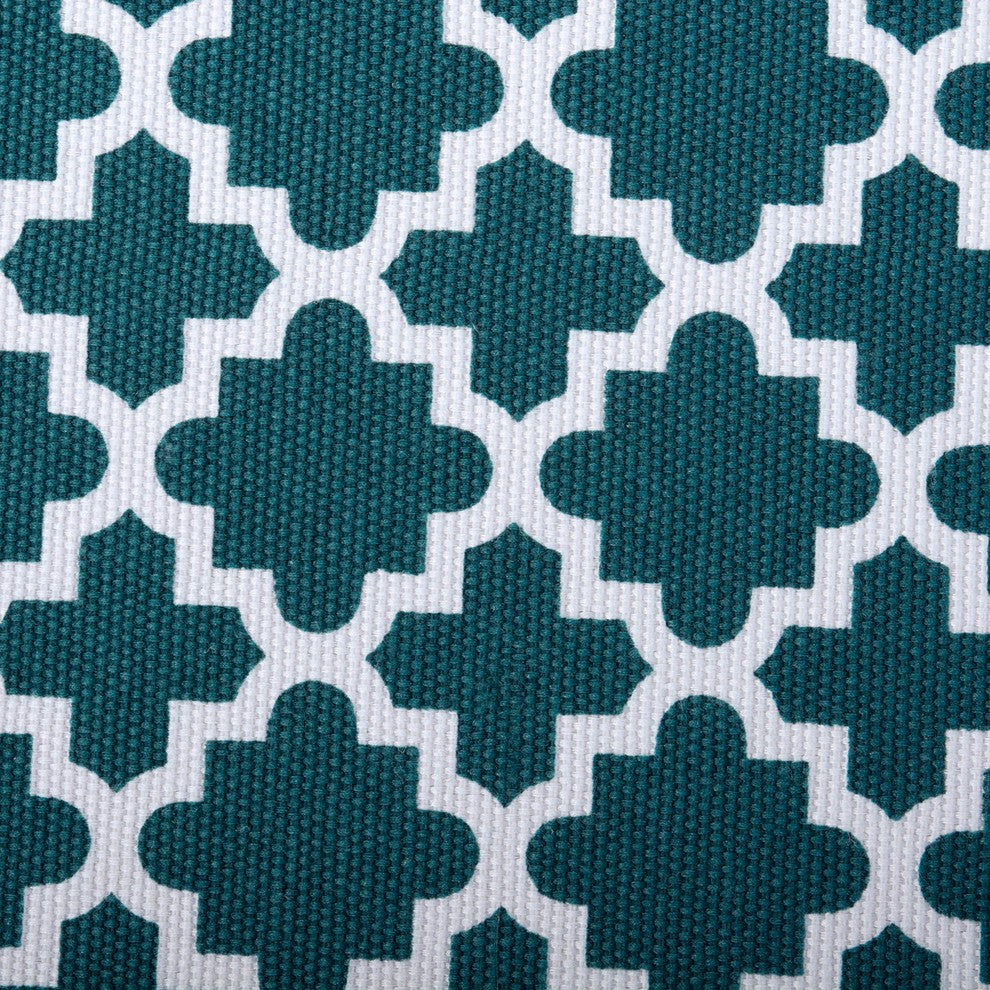 DII Polyester Cube Lattice Teal Square 11x11x11"