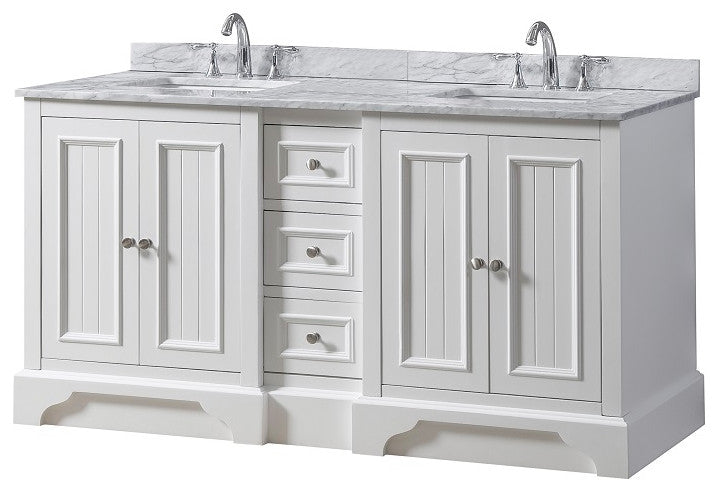 60" Kingswood Bath Vanity, White