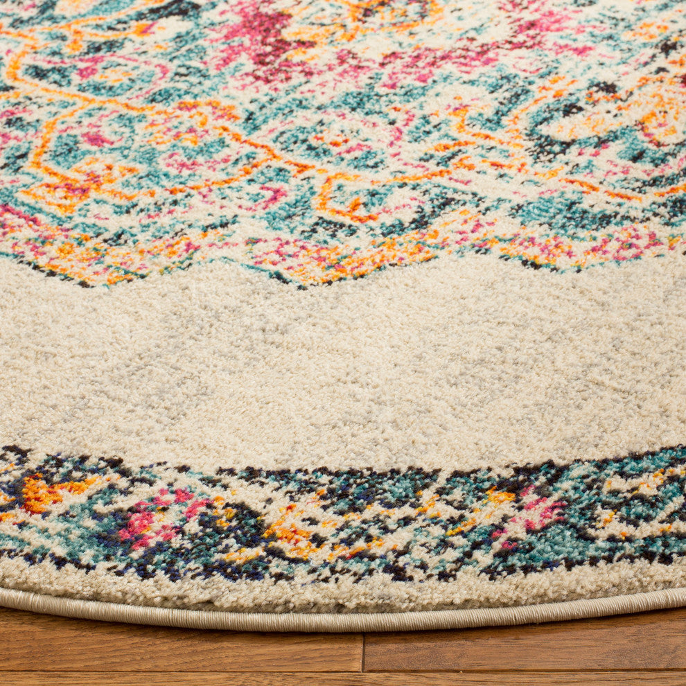 Safavieh Monaco Collection MNC254 Rug, Multi, 5' Round