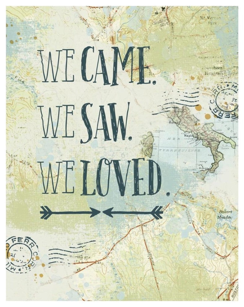 "Map Sentiments III" Digital Paper Print by Katie Pertiet, 30"x37"