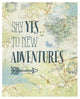 "Map Sentiments II" Digital Paper Print by Katie Pertiet, 22"x26"