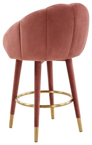 Myla Salmon Swivel Counter Stool - Salmon