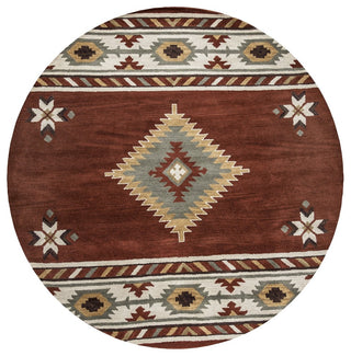 Rizzy Home Southwest SU1822 Rust Southwest/Tribal Area Rug, Rectangular 8'x10'
