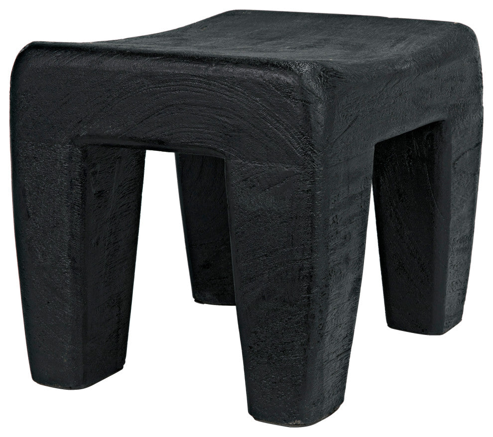 Sumo Stool, Black Burnt