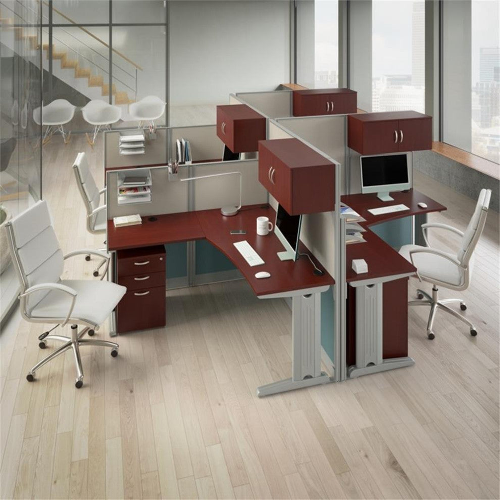 Office in an Hour Mobile File Cabinet in Hansen Cherry - Engineered Wood