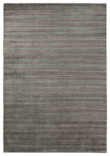 Rufina Handmade Wool Blend Area Rug, Dark Gray, 5'x8'
