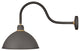 Hinkley Foundry 1-Light Outdoor Wall Mount Lantern, Museum Bronze