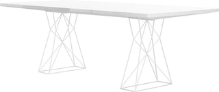Carroll Table Glossy White / 87 in. Length