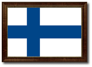 Finland Country Flag Canvas Print, 27"x39"
