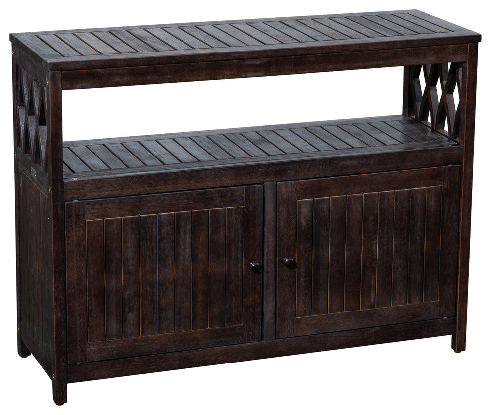 DTY Outdoor Living Longs Peak Eucalyptus Sideboard, Espresso