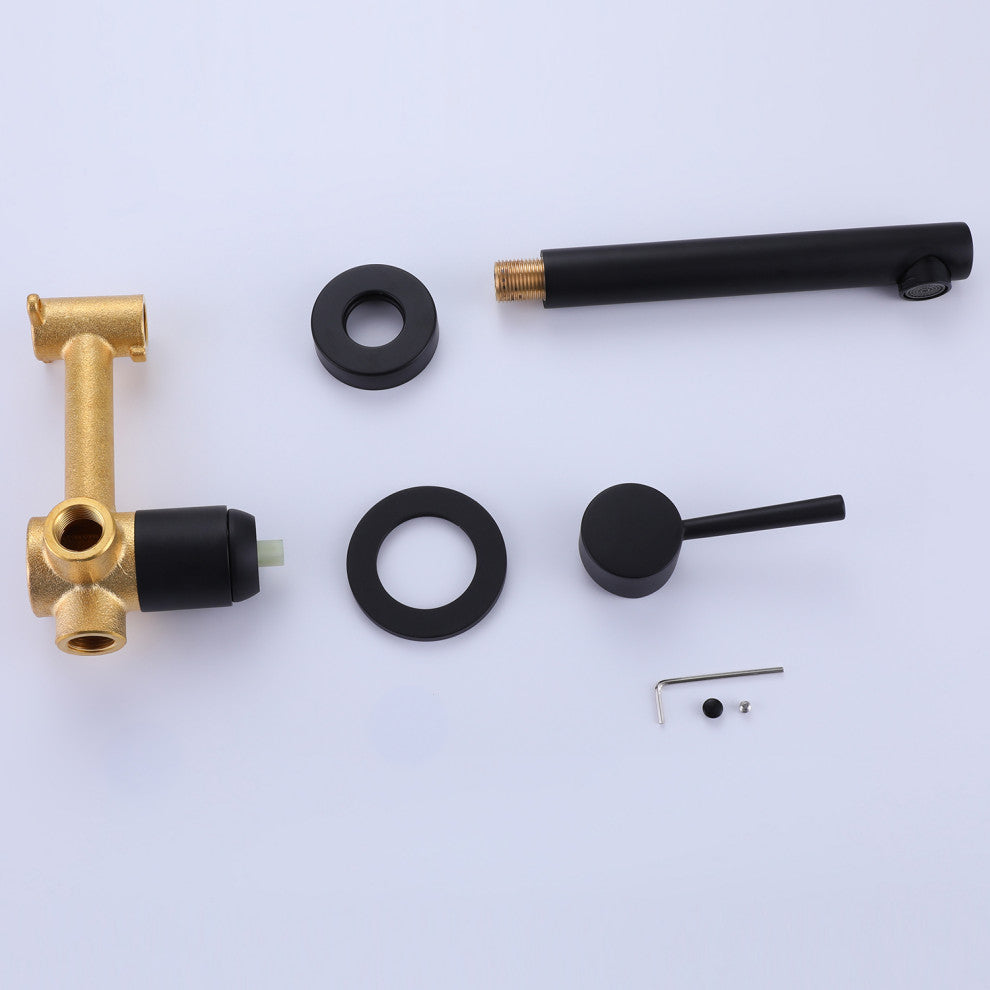 Single Handle Wall Mounted Bathroom Faucet