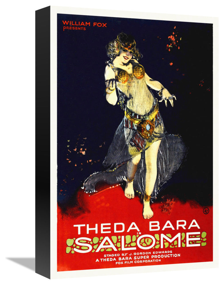 "Salome - Theda Bara" Stretched Canvas Giclee by Hollywood Photo Archive, 11x16"