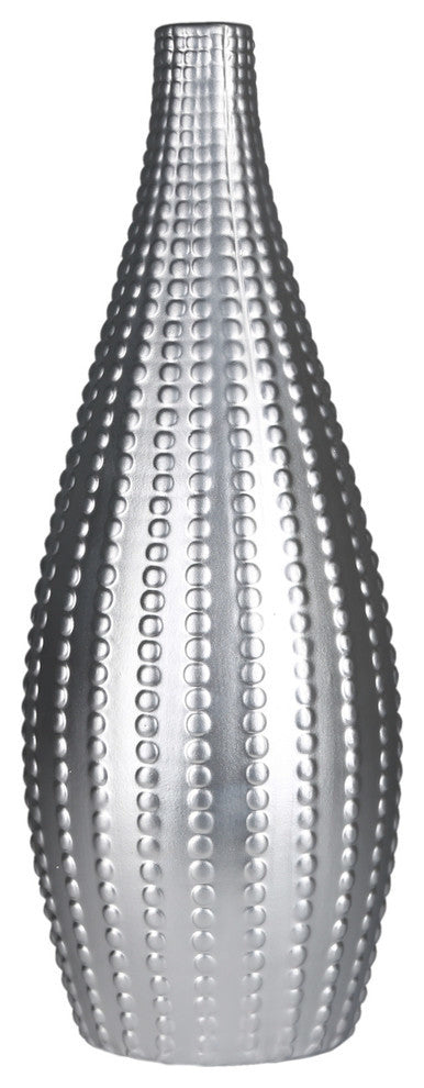 Ceramic Vase Matte Silver