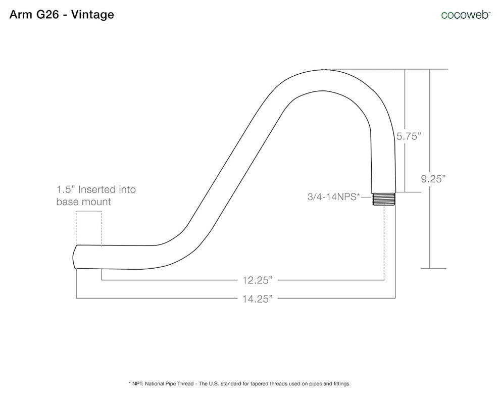 14" Vintage LED Wall Light With Vintage Arm, Mahogany Bronze