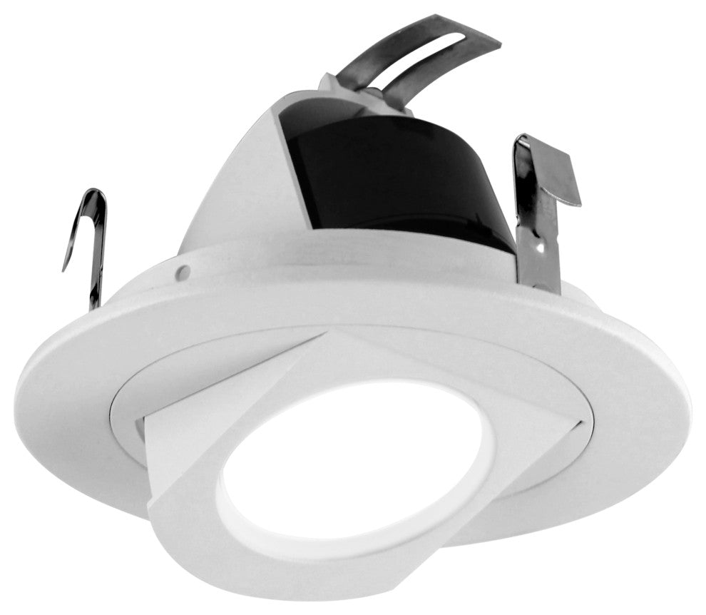 NICOR 4" White LED Recessed Retrofit Adjustable Retractable Downlight, 2700k