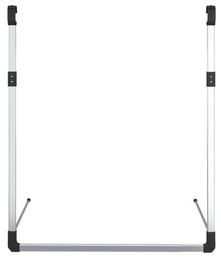 vidaXL Wardrobe Hanging Rail Silver
