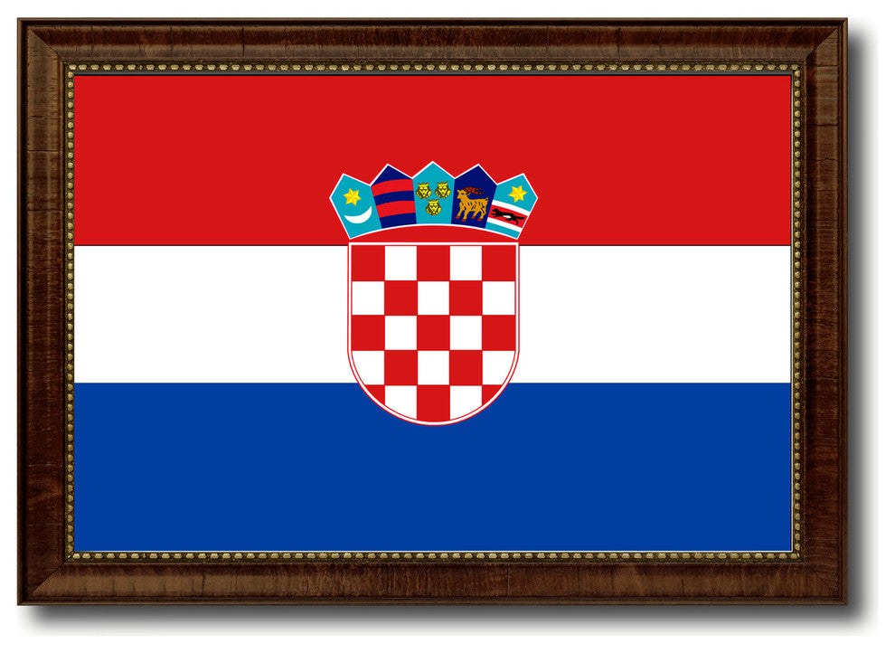 Croatia Country Flag Canvas Print, 21"x30"