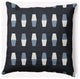 26x26" Bowling Pins Nautical Decorative Indoor Pillow, Shark Blue
