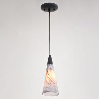 Vaxcel Lighting P0409 Milano 4"W Mini Pendant - Matte Black