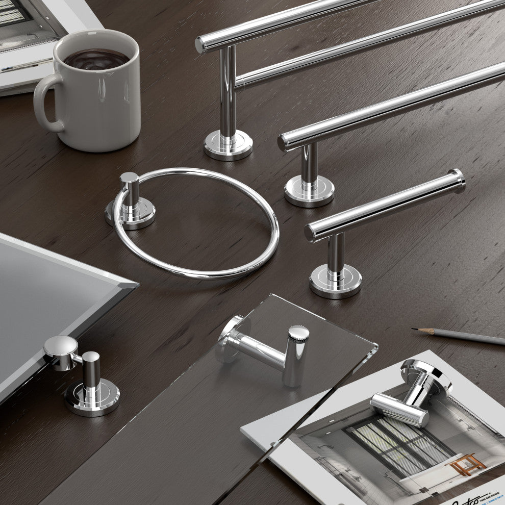 Latitude II Robe Hook, Chrome, Double