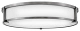 Hinkley Lighting 3244 Lowell 4 Light 24"W Flush Mount Drum - Antique Nickel