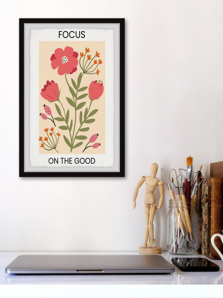"Focus on the Good" Framed Painting Print, 30x45