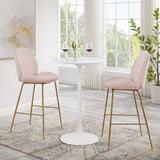 Lippa 28" Round Bar Table in White