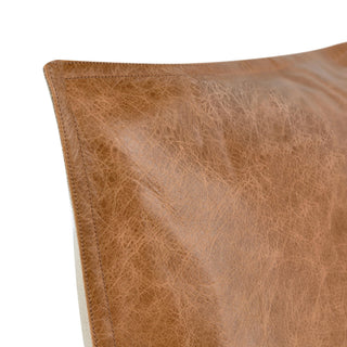 Kosas Home Cheyenne 100% Leather 16x36" Throw Pillow, Chestnut