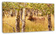 Deer in Thick Forest Grassland, Oversized Landscape Canvas Art, 32"x16"