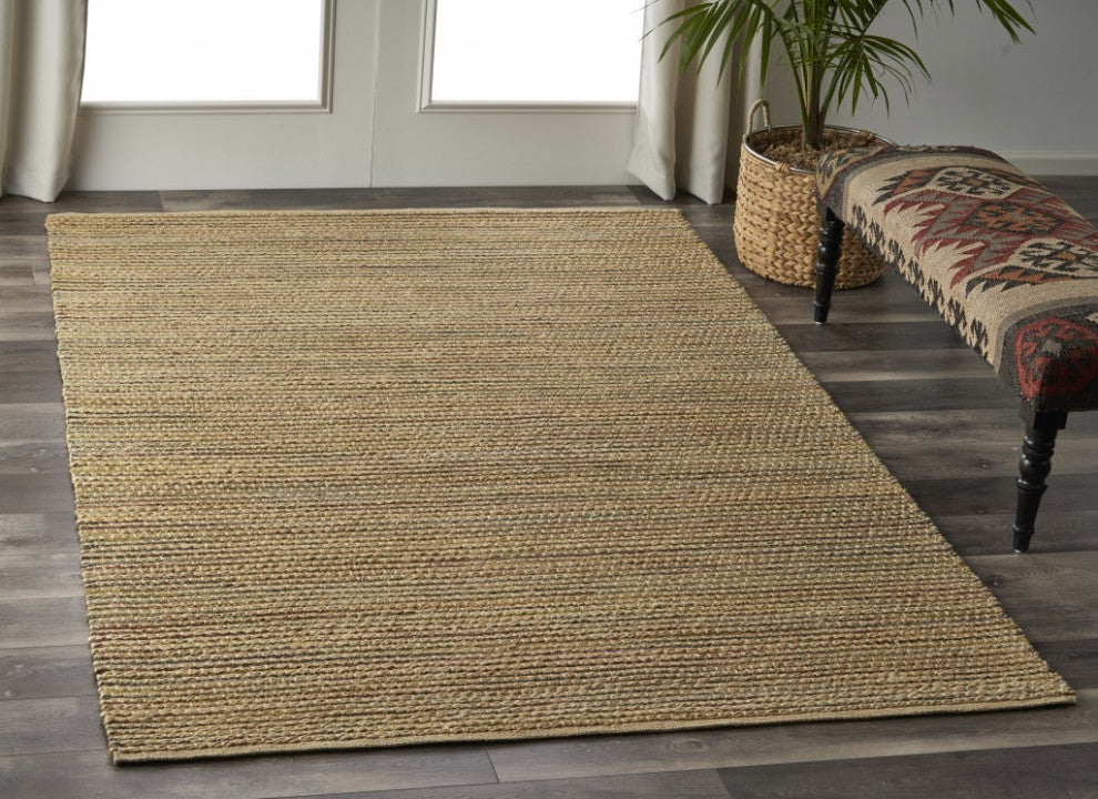 8" x 10" Natural Undertone Striated Area Rug