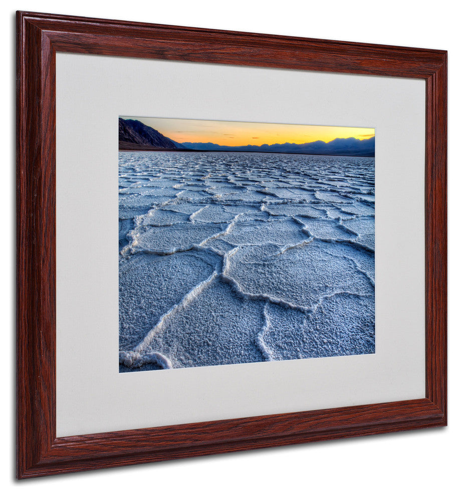 'Badwater' Matted Framed Canvas Art by Pierre Leclerc