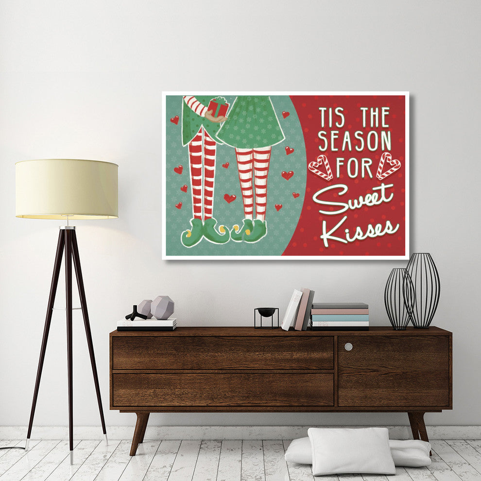 "Retro Christmas III Bright" Digital Paper Print by Janelle Penner, 62"x42"