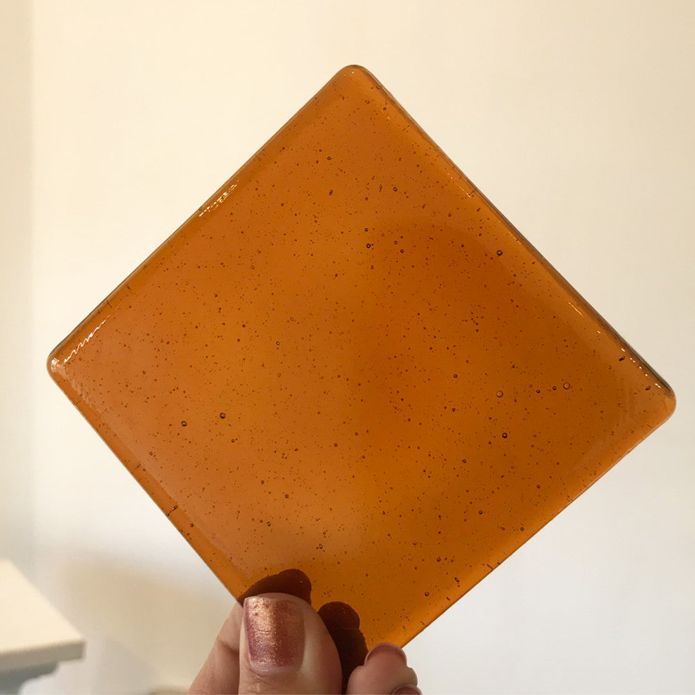 4x4 Square Tile, Amber