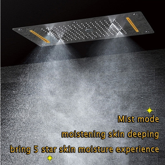 Led Rainfall Shower System, Handheld Shower, Vertical