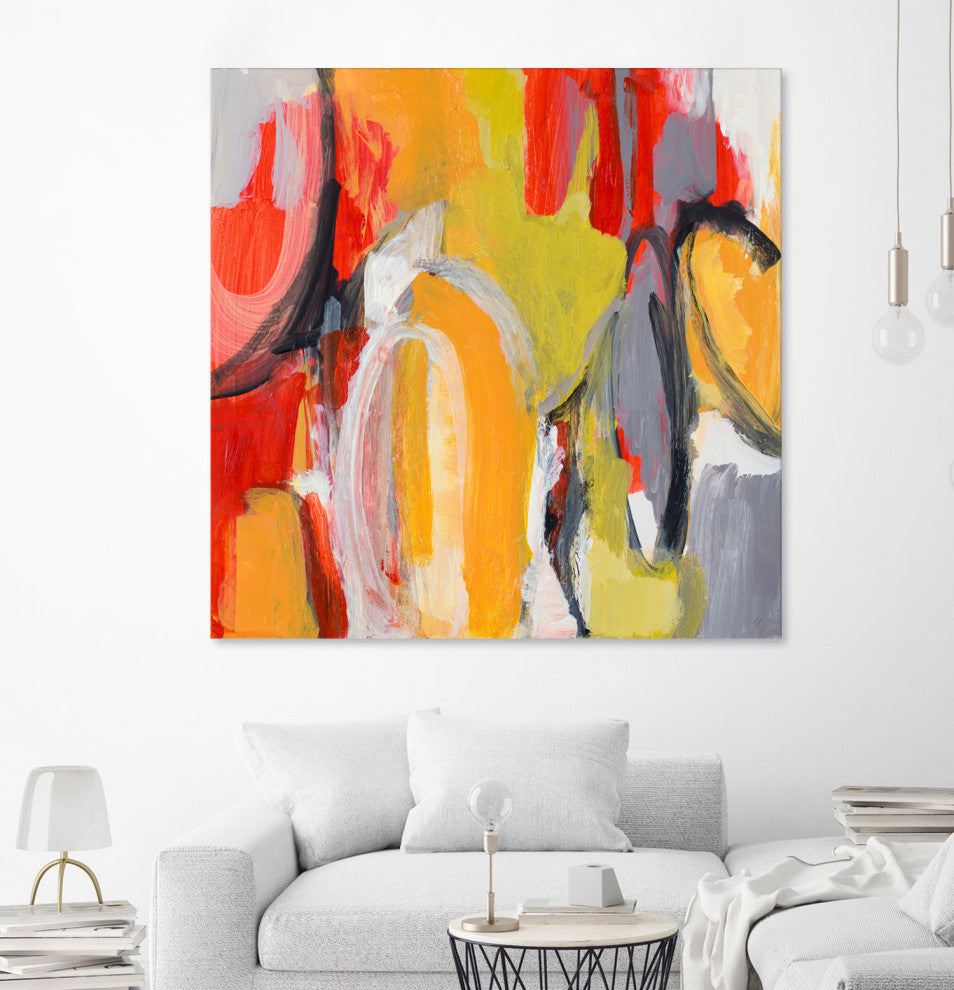 City Symphony I - 54 x 54 by Lanie Loreth