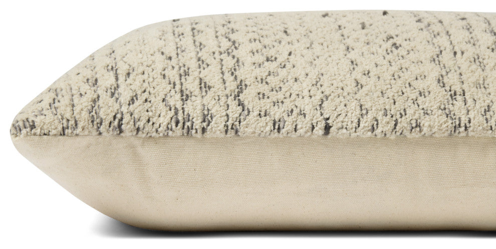 Angela Rose x Loloi Gloaming Charcoal / Ivory 18'' x 18'' Cover Only Pillow