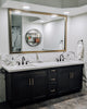 Meade Framed Wall Mirror, Champagne Gold, 28"x60"