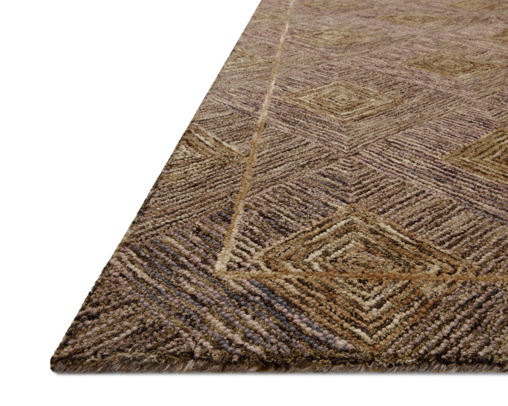 Loloi II Varena Plum / Gold 18" x 18" Sample Rug