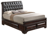 LaVita Queen Storage Bed, Cappuccino, King
