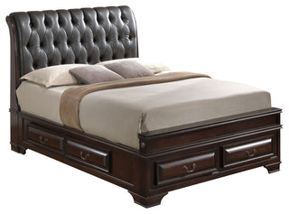 LaVita Queen Storage Bed, Cappuccino, King