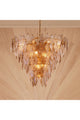 Sugared Glass Chandelier, Eichholtz Rhombus, Large