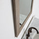 Cortes Rectangular Wall Mount Mirror, Classical Grey, 24"