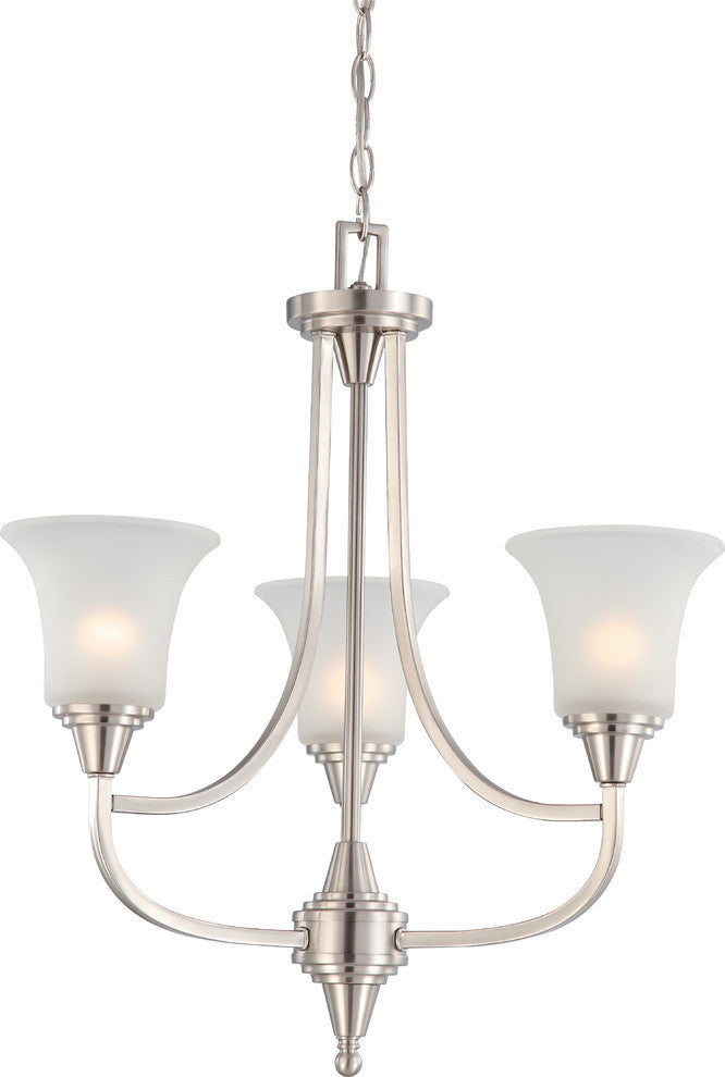 Surrey 3 Light - Chandelier With Frosted Glass