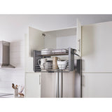 Pull Down Organizer for Wall Cabinets, Orion Gray, 34"W