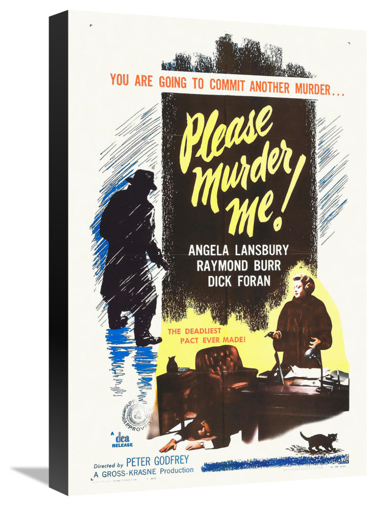 "Please Murder Me!" Stretched Canvas Giclee by Hollywood Photo Archive, 15x22"