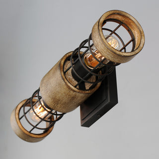 Maxim 12512 Homestead 2 Light 5" Tall Wall Sconce - Driftwood / Black